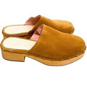 J. Crew Camel Suede Clogs